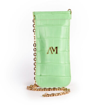 Portaocchiali coccodrillo verde