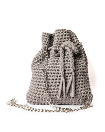 Lulù - Grigio chiaro e filo di lurex argento