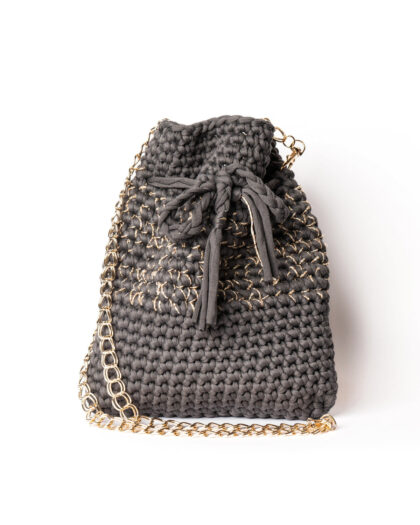 Lulù - Grigio chiaro e filo di lurex dorato