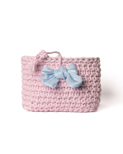 Mini Lunetta - Rosa con fiori di raso