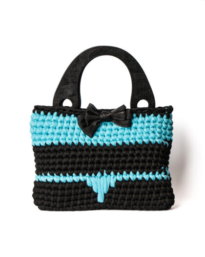 Lulù - Nera e azzurra con fiocco in raso