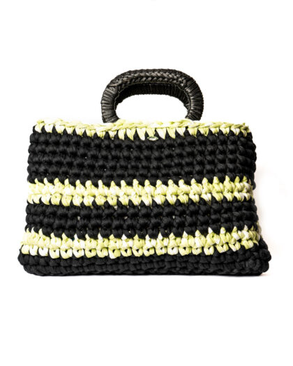 Lulù - Nera e verde lime con strass