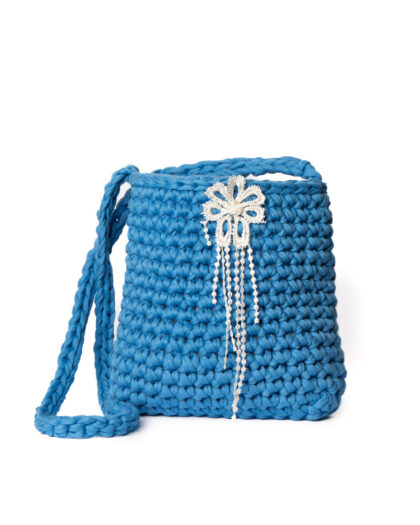 Lulù - Azzurra con fiore cucito